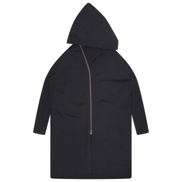 Asymmetrical zipped coat - Image 3