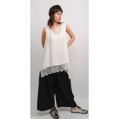 Silk and Lace Layering Vest