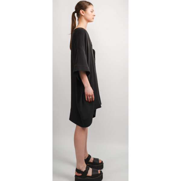 Oversized V Neck T shirt Dress - Image 2