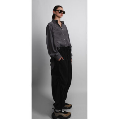 Pleated Silk Shirt