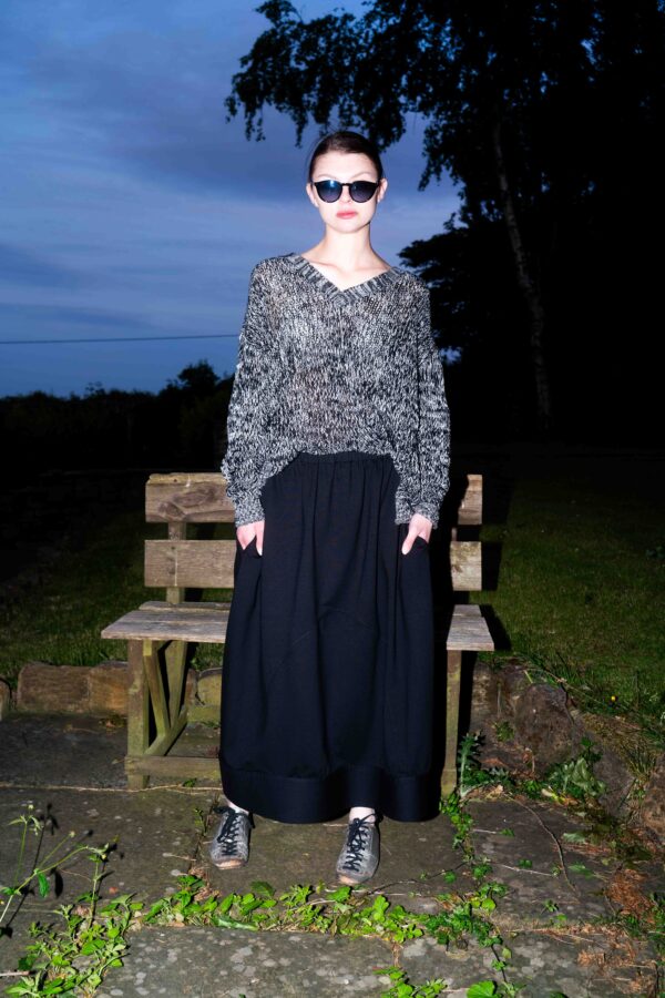 Jersey Cuffed Skirt - Image 3