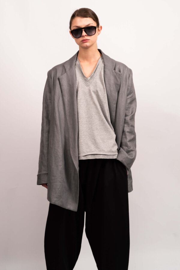Jersey V-Neck Jumper - Image 7