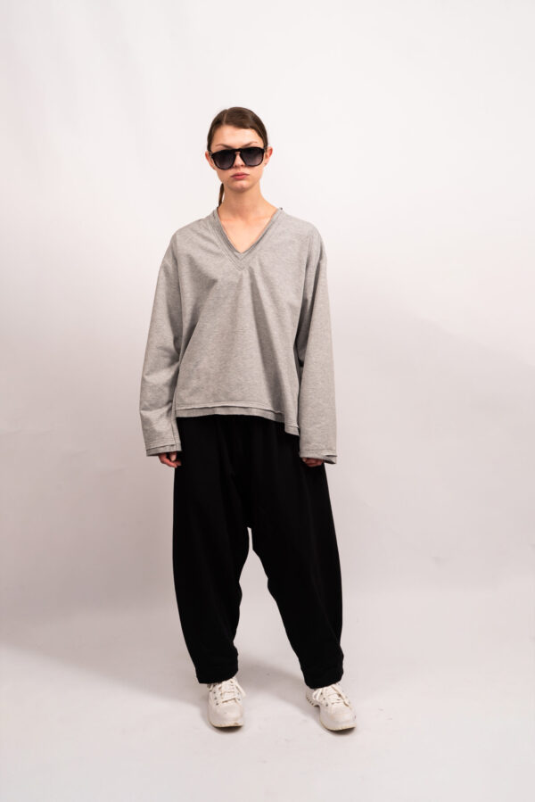 Jersey V-Neck Jumper - Image 5