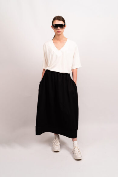 Jersey Cuffed Skirt