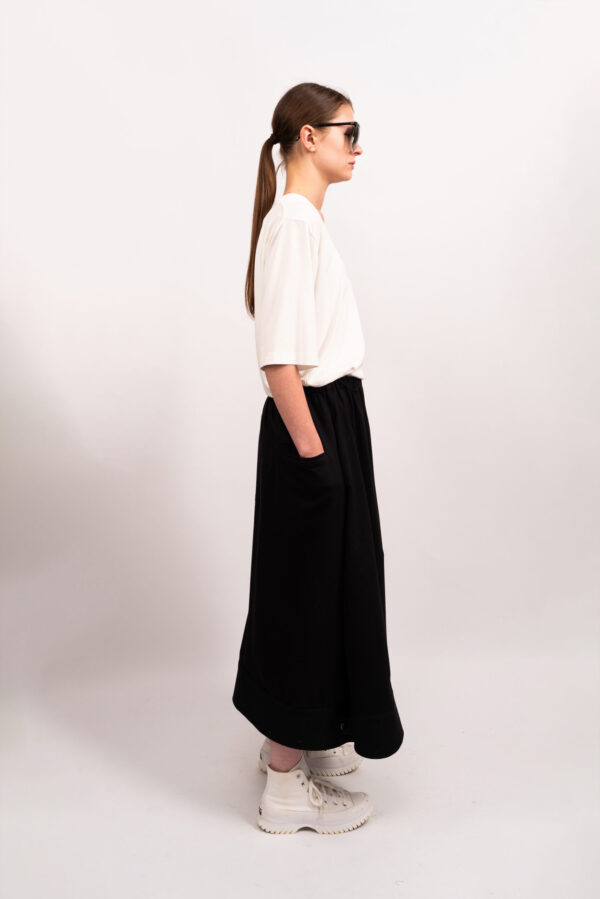 Jersey Cuffed Skirt - Image 2