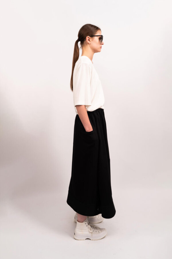 Jersey Cuffed Skirt - Image 2