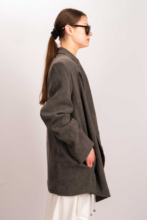 Linen Double Breasted Jacket - Image 3