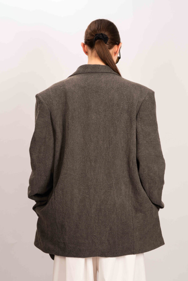 Linen Double Breasted Jacket - Image 5