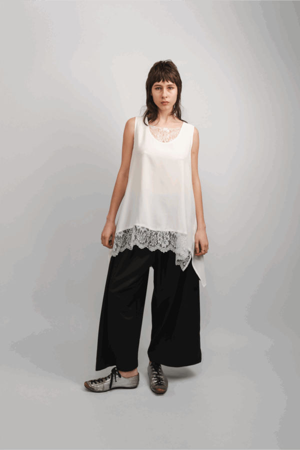 Silk and Lace Layering Vest - Image 2