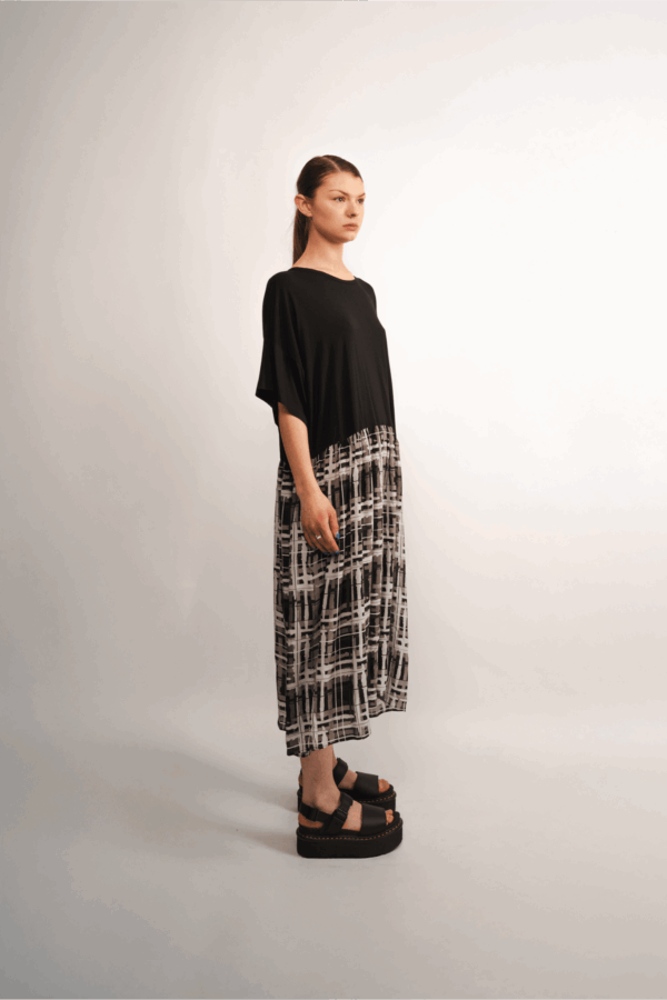 Silk Check dress - Image 2