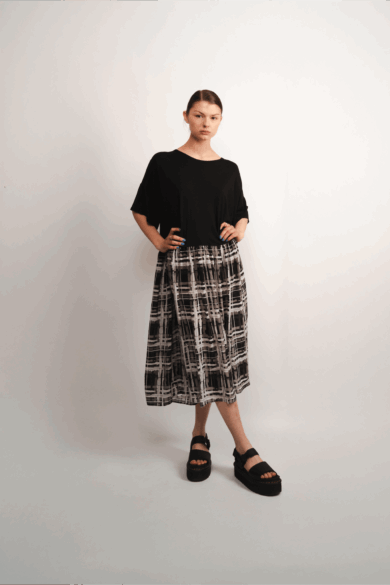 Silk Check dress