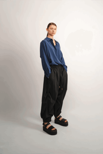 Silk Cargo Trousers