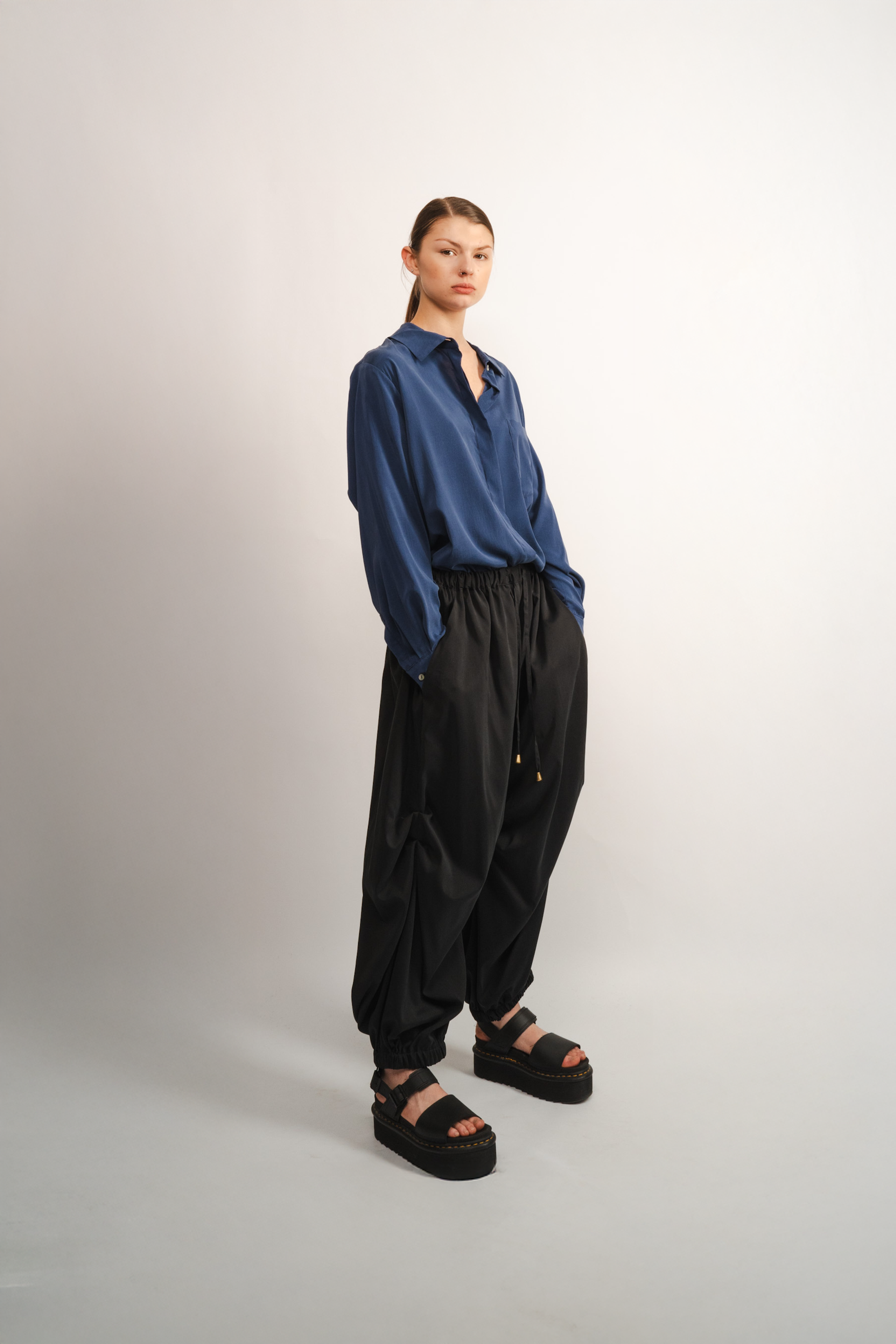 Silk Cargo Trousers