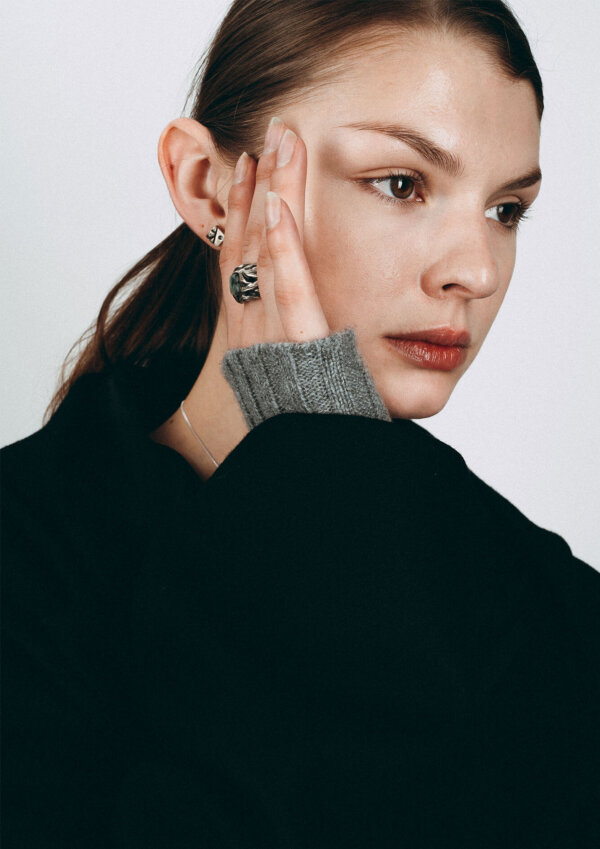 Silver Pendant Studs - Image 2