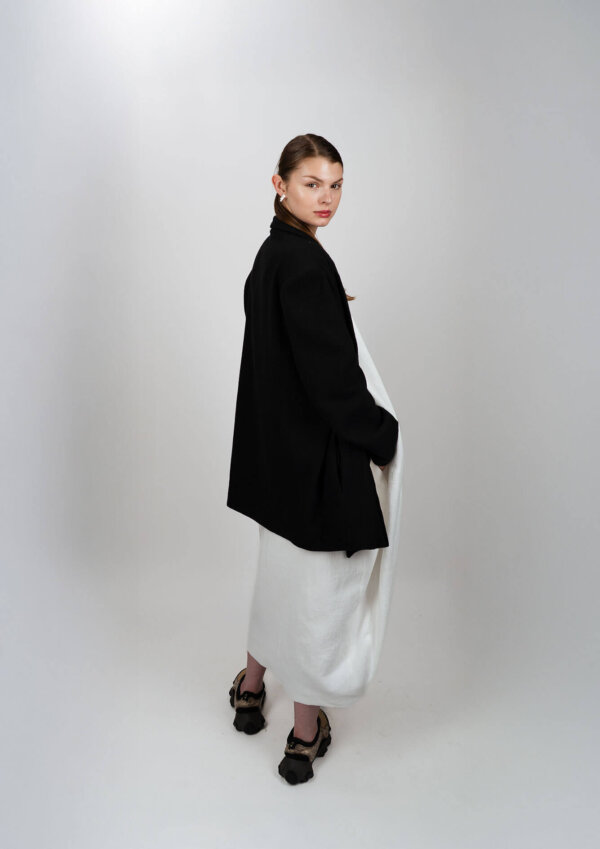 Linen Double Breasted Jacket - Image 4