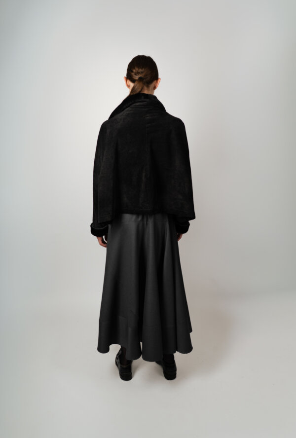 Asymmetric Cropped Jacket - Image 3