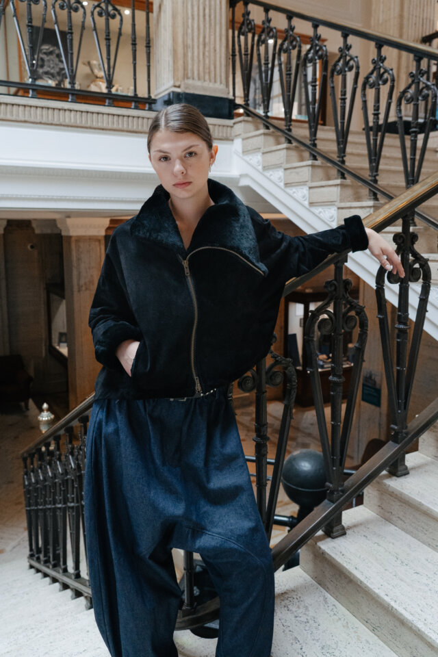 Asymmetric Cropped Jacket