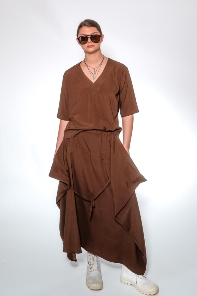 Tie Front Skirt